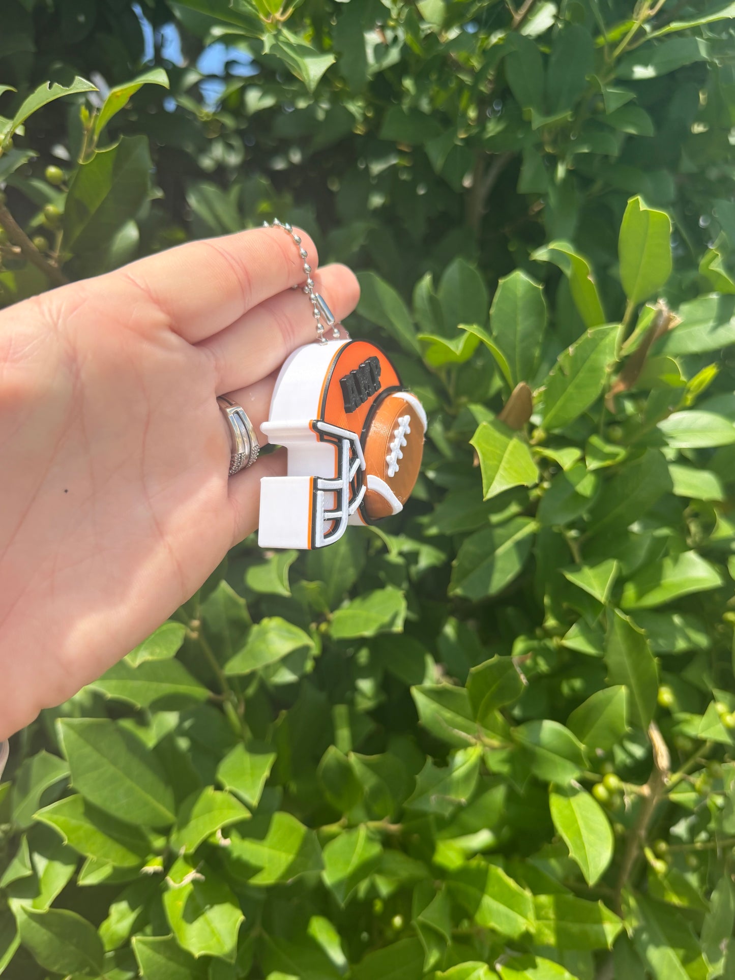 Personalized Football Helmet Clicker Keychain – Custom Football Coach Counter, Team Spirit Clicker, Personalized Football Gift