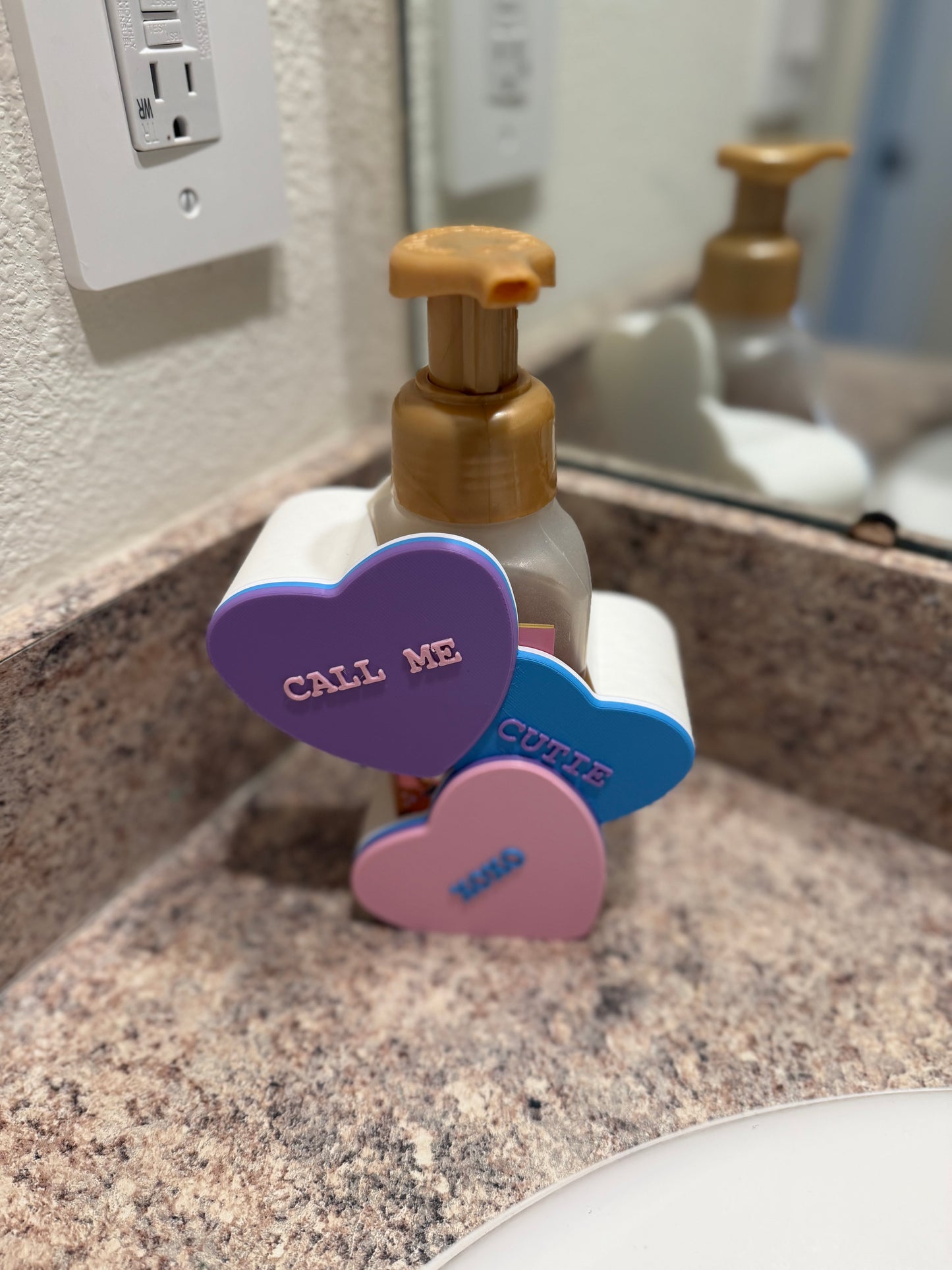 Valentine’s Candy Heart Soap Holder | Bath & Body Works Soap Holder | Candy Conversation Hearts | Valentine Bathroom Decor