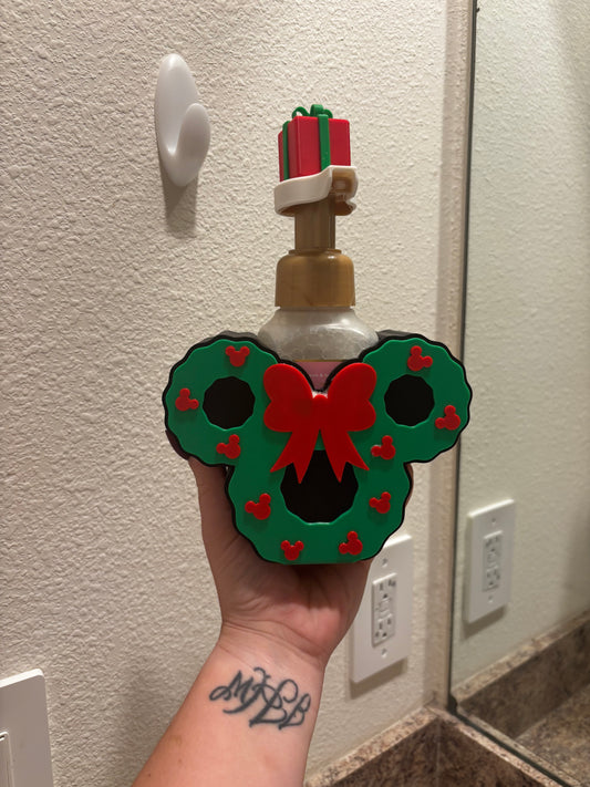 Minnie Mouse Christmas Wreath Bath & Body Works Soap Holder