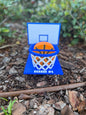 Personalized Basketball Coaster Set with Holder | Custom Name & Number | Sports Desk & Man Cave Decor | Basketball Gift