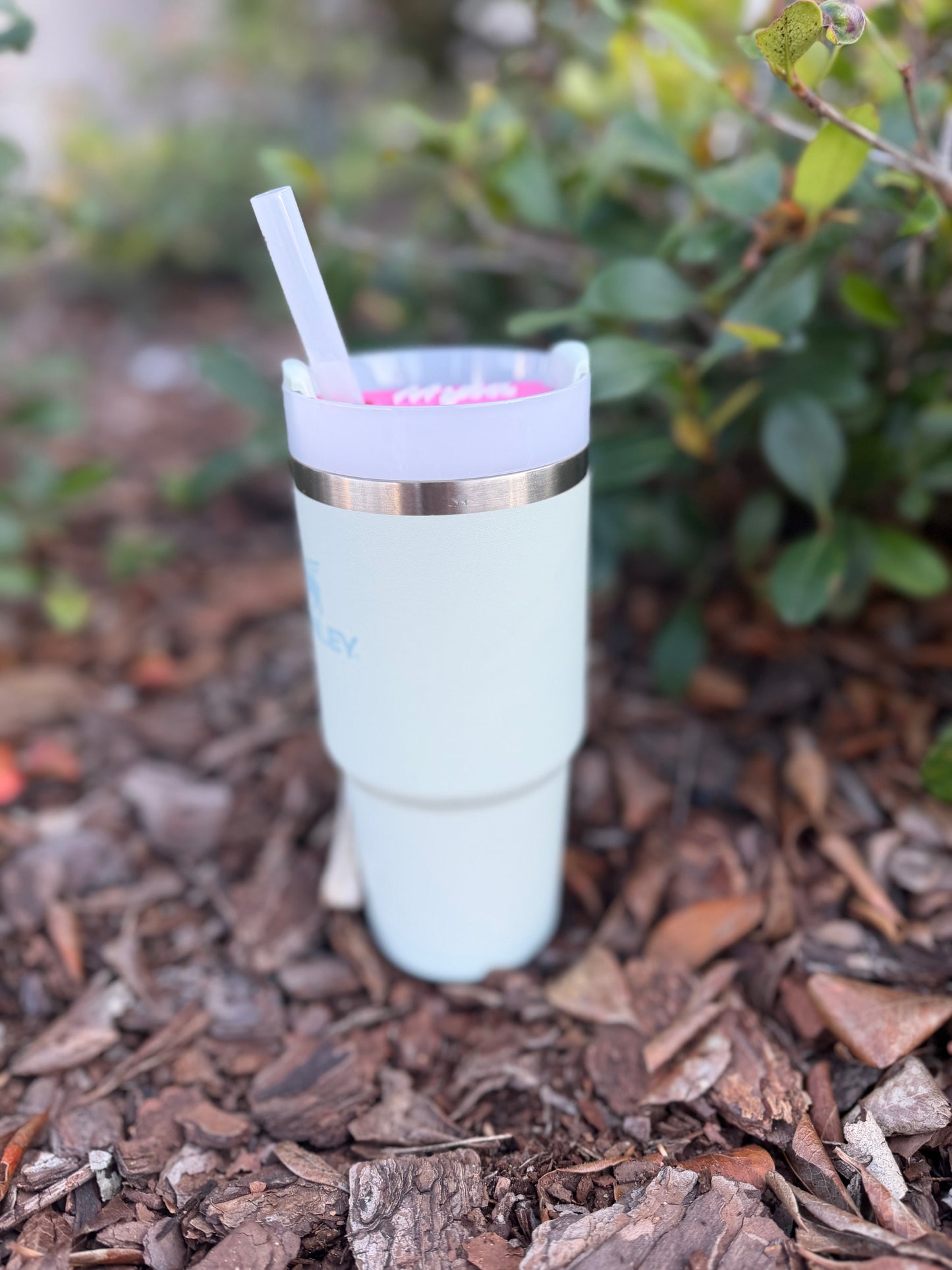 Personalized 14oz Stanley Tumbler Topper | Custom Name Straw Topper | Stanley Cup Accessory | Name Plate Tumbler Topper Gift