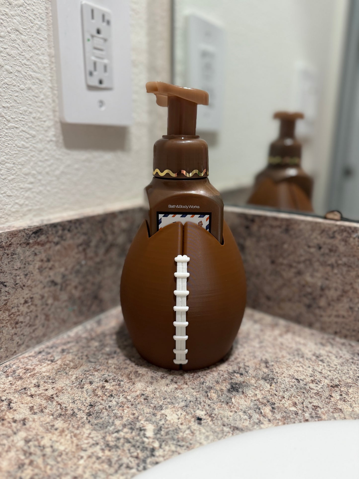 Football Bath & Body Works Soap Holder | Bathroom Decor | Football Fan Gift | Sports Bathroom Accessory