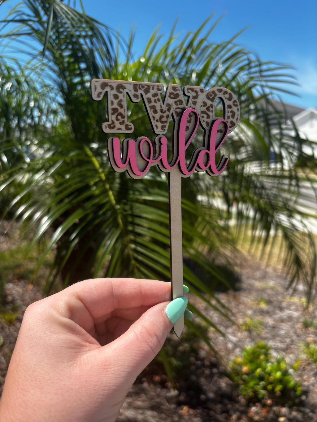 TWO Wild Cake Topper | Custom | Birthday Cake | Two Year Old