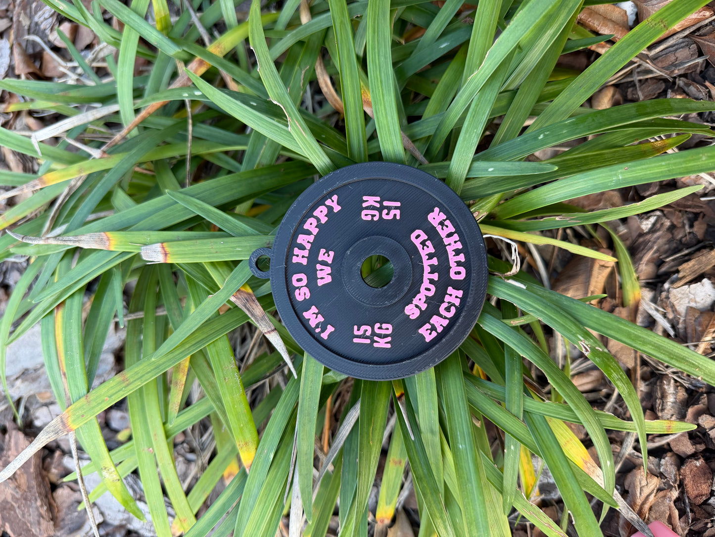 Valentine’s Day Gym Keychain | Weight Plate & Dumbbell Keychain | Fitness Lover Gift | Custom Color Combo | Gym Valentine Gift