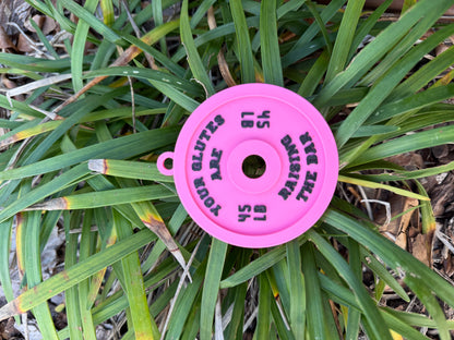 Valentine’s Day Gym Keychain | Weight Plate & Dumbbell Keychain | Fitness Lover Gift | Custom Color Combo | Gym Valentine Gift