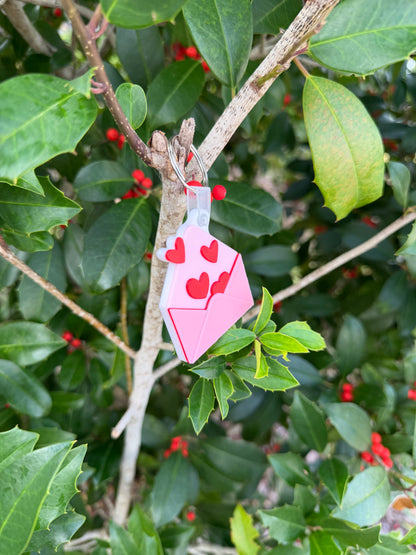 Valentine’s Day NFC Keychain | Love Letter NFC Keychain | Custom Digital Message Keychain | Romantic Gift for Him or Her