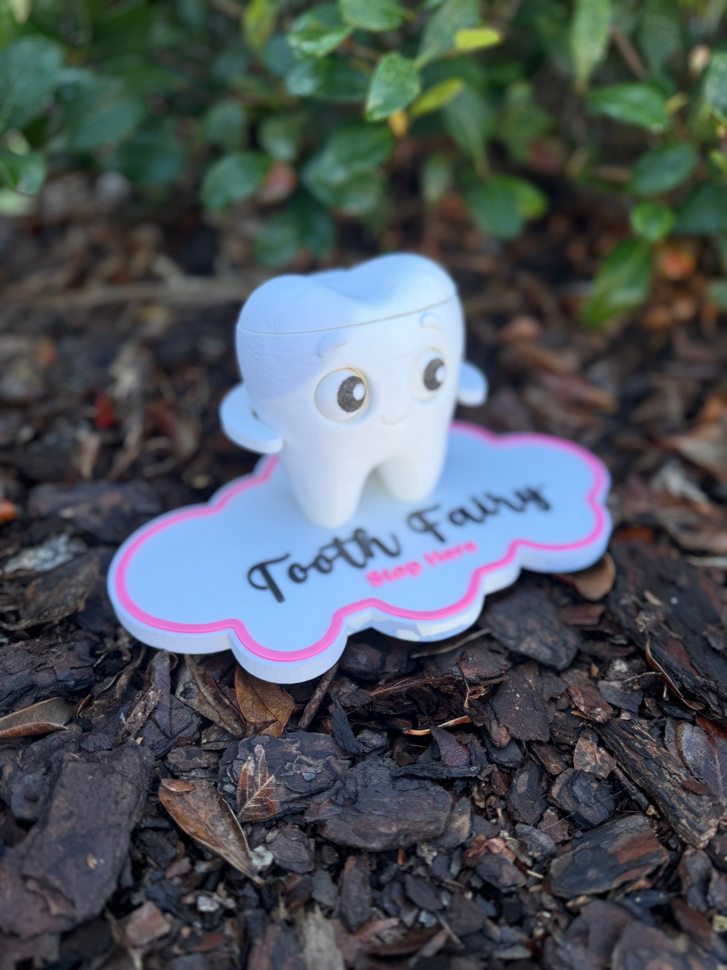 Tooth Fairy Stand with Removable Tooth & Money Holder | Kids Tooth Fairy Gift | Pink or Blue Tooth Fairy Decor