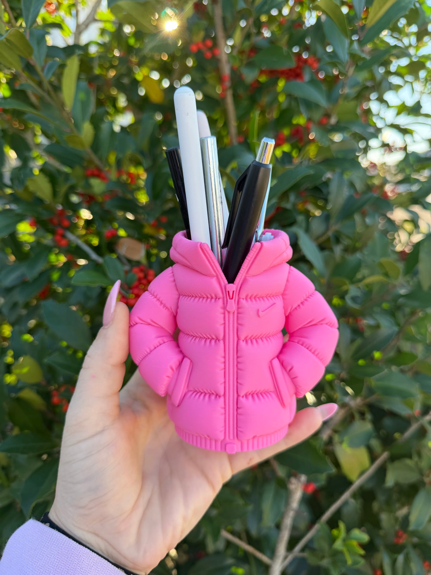 Puffer Jacket Pen Holder | Fashion Desk Organizer | Cute Jacket Pencil Holder | Office Desk Decor | Gift for Her