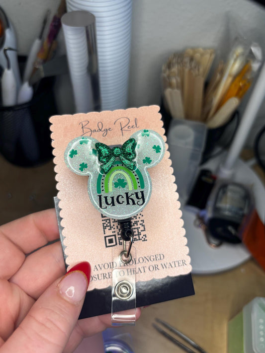 Lucky Rainbow Badge Reel