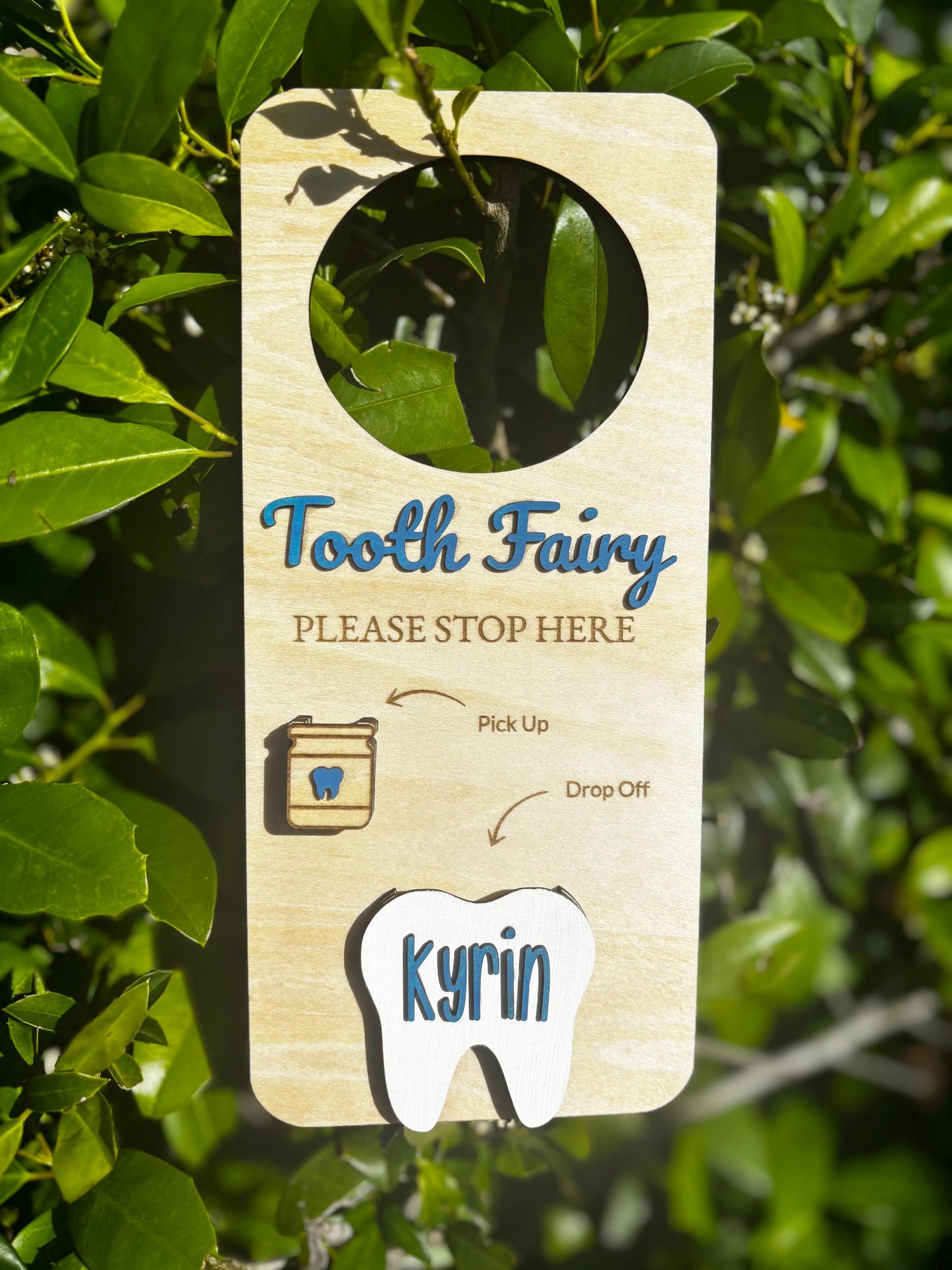 Tooth Fairy Pickup Dropoff Door Hanger