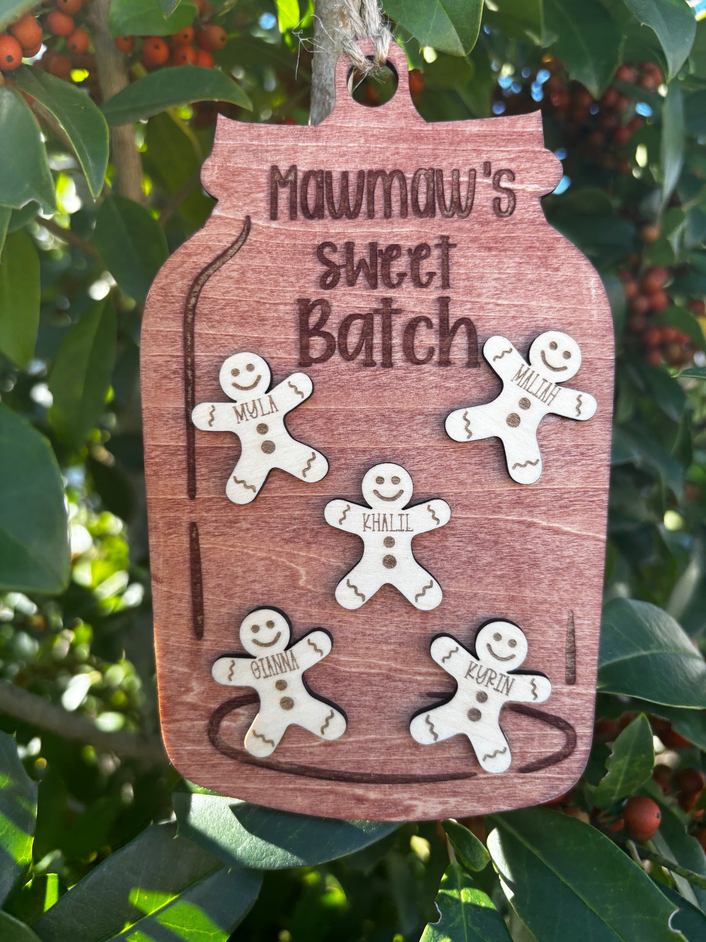 Grandchild Sweet Batch Ornament (Up to 8 Grandchildren)