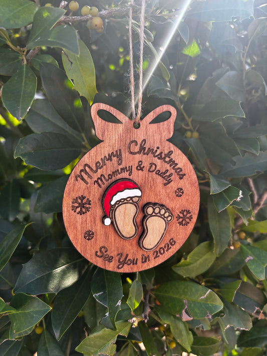 Baby Announcement Ornament