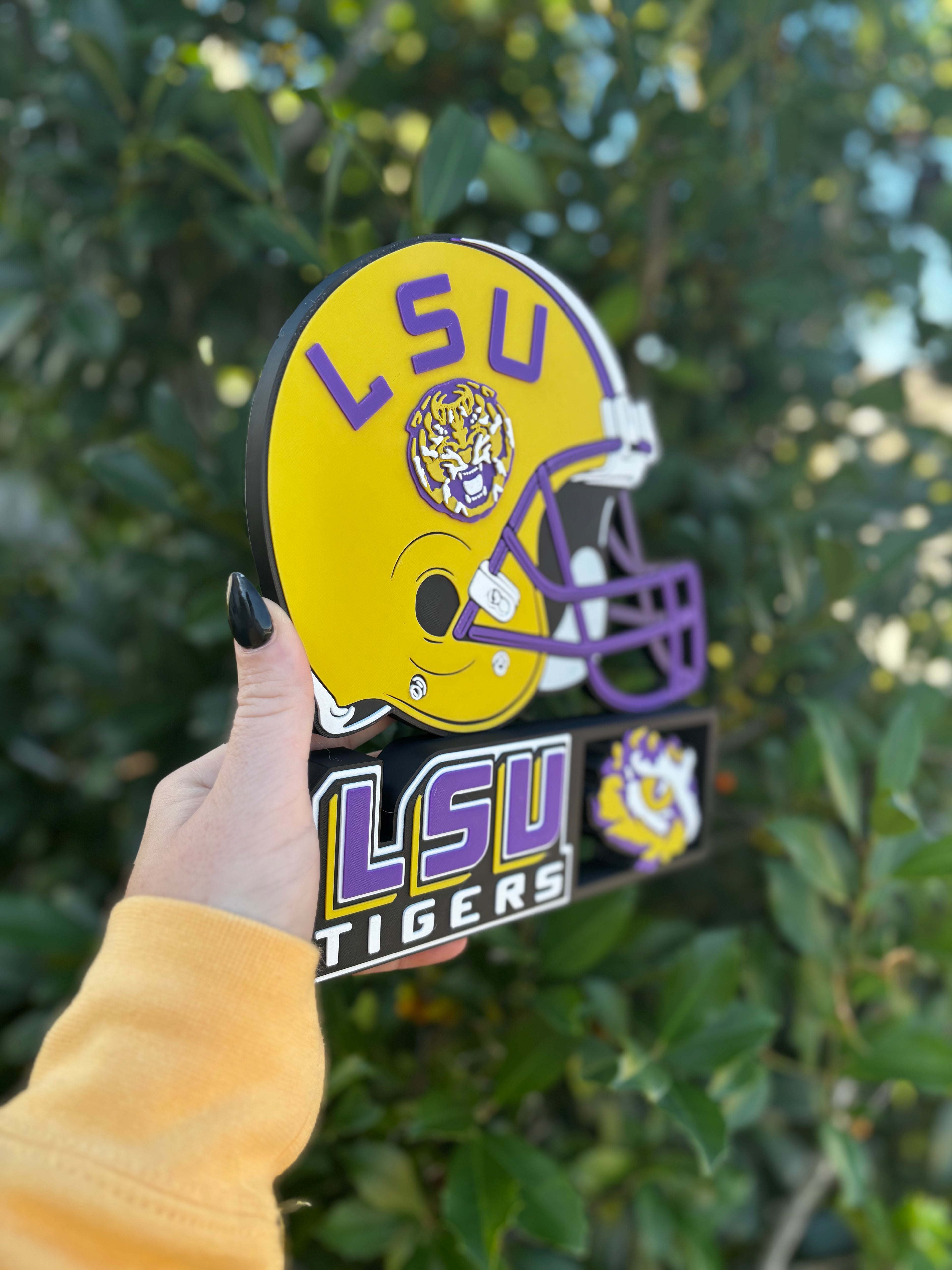 LSU Tigers Football Desk/Table Stand
