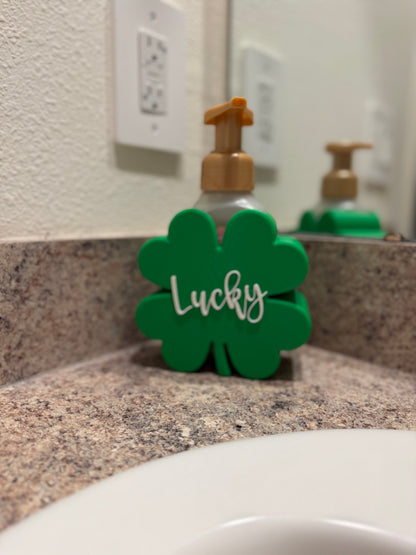 Lucky Clover Soap Holder | St. Patrick’s Day Bathroom Decor | Bath & Body Works Soap Holder | Shamrock Soap Stand | Bathroom Counter Organizer
