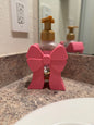 Bow Soap Holder for Bath & Body Works | Pink Bow Soap Sleeve | Bathroom Counter Decor | Cute Soap Dispenser Holder Gift