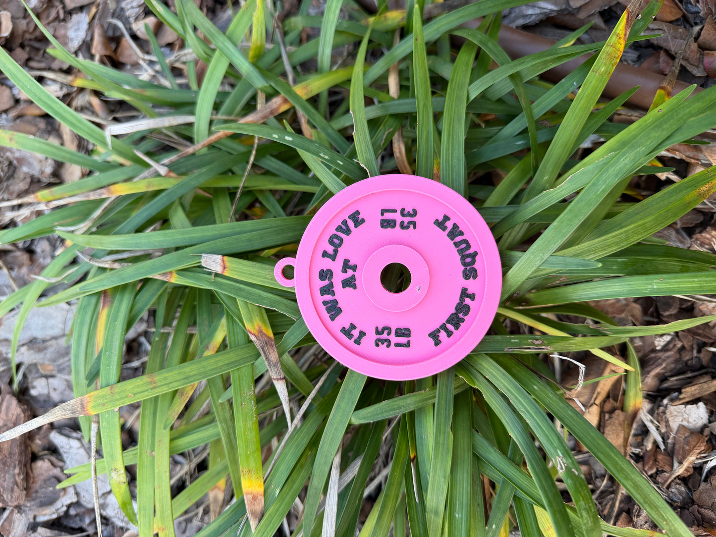 Valentine’s Day Gym Keychain | Weight Plate & Dumbbell Keychain | Fitness Lover Gift | Custom Color Combo | Gym Valentine Gift