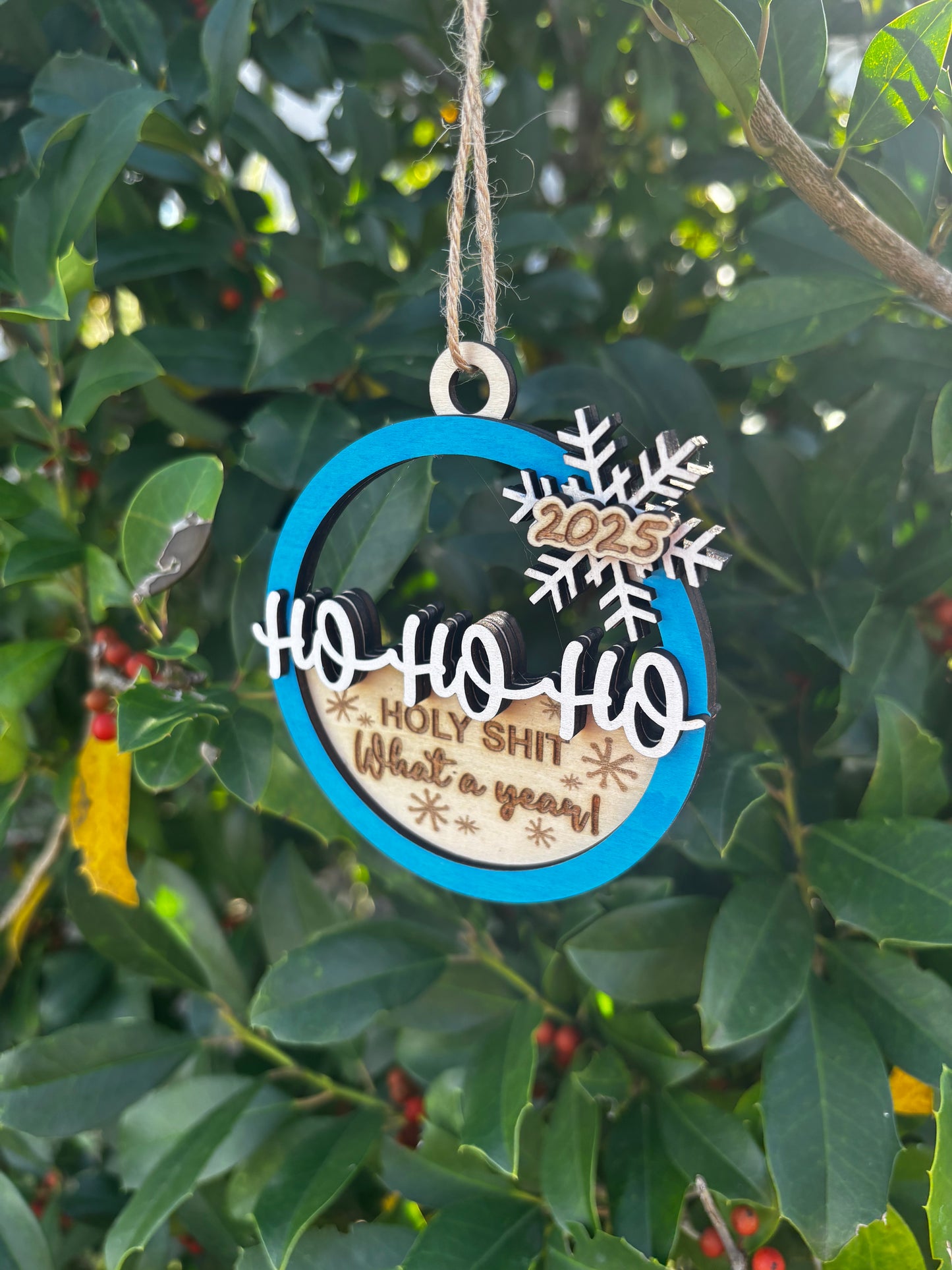 HO HO HO Holy Shit Ornament 2025