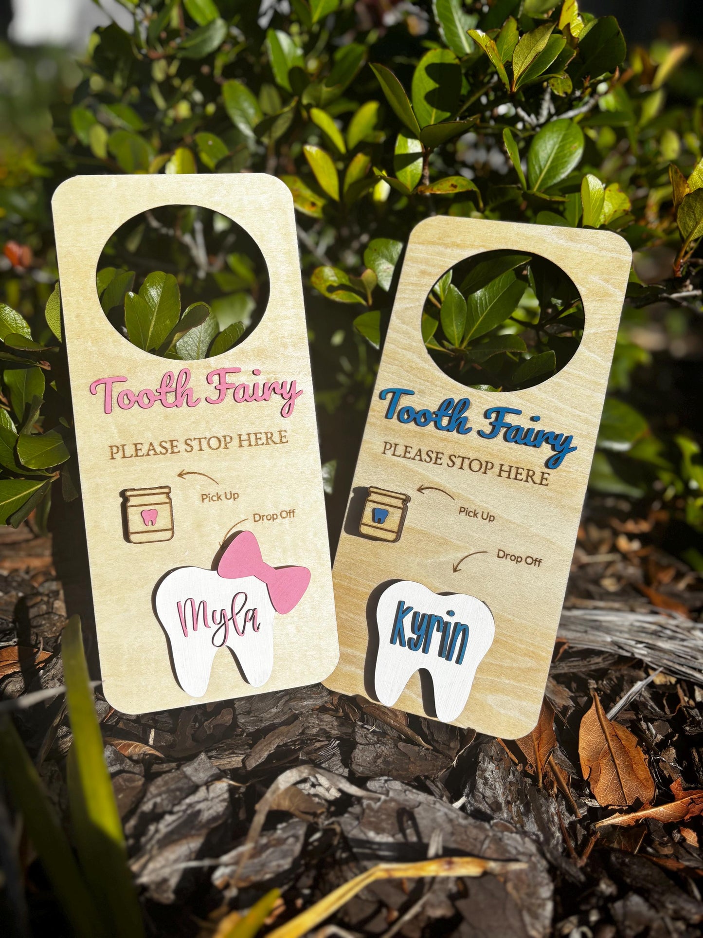 Tooth Fairy Pickup Dropoff Door Hanger