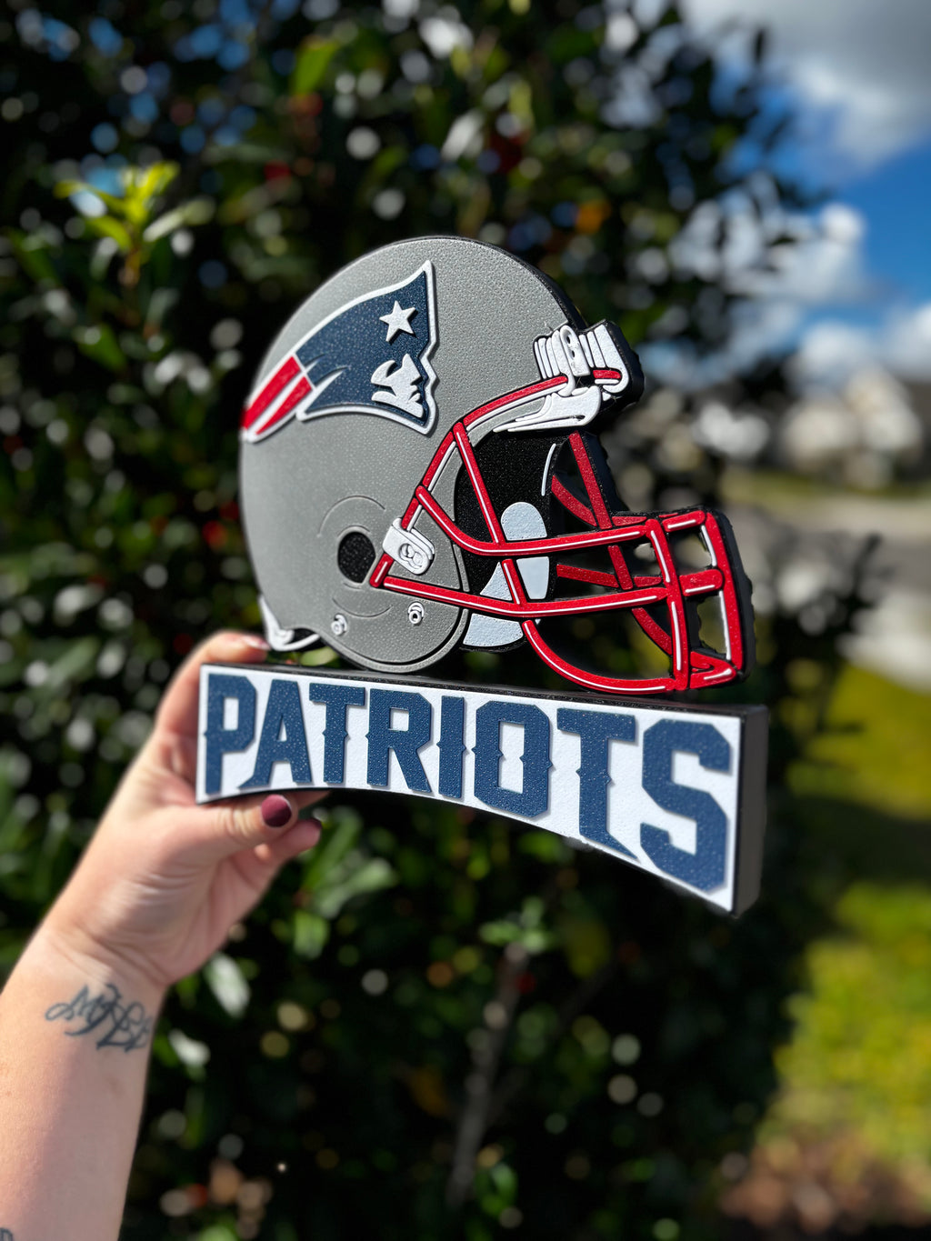 New England Patriots Desk/Table Stand