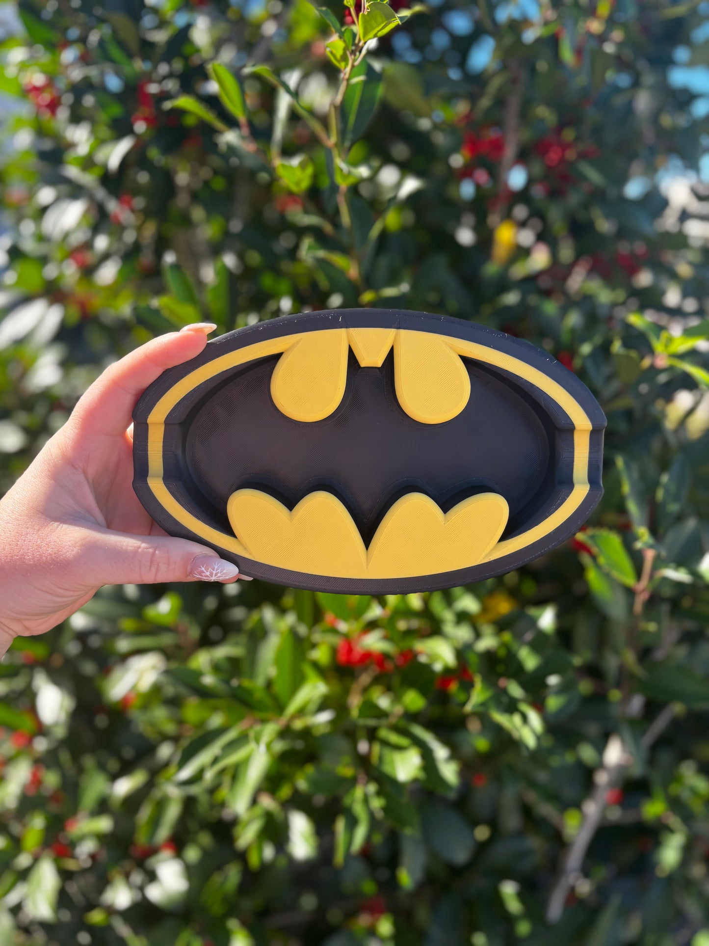 Batman Inspired Ashtray | 3D Printed Superhero Ashtray | Comic Book Decor | Gift for Batman Fans | Desk or Smoke Tray