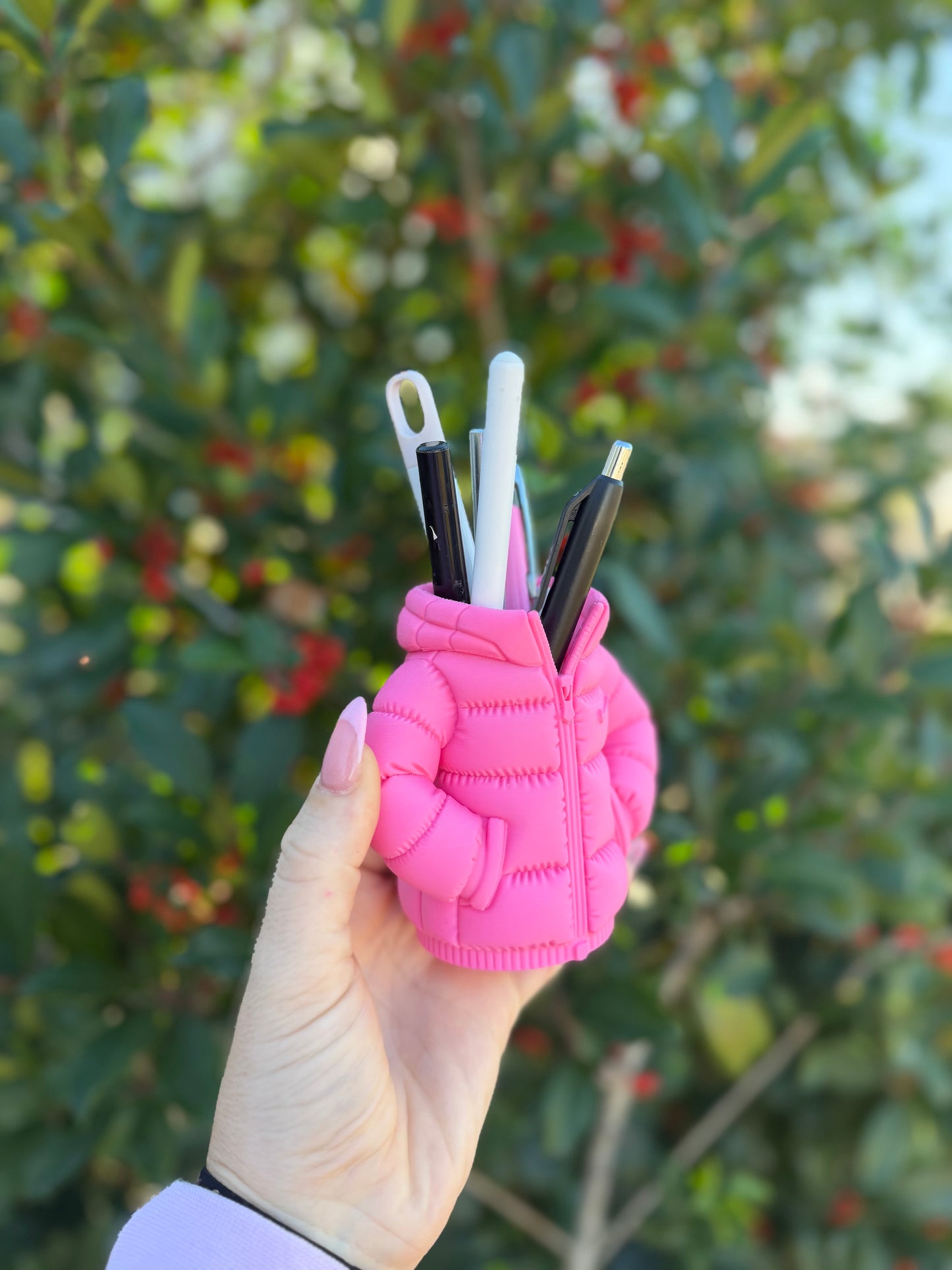 Puffer Jacket Pen Holder | Fashion Desk Organizer | Cute Jacket Pencil Holder | Office Desk Decor | Gift for Her