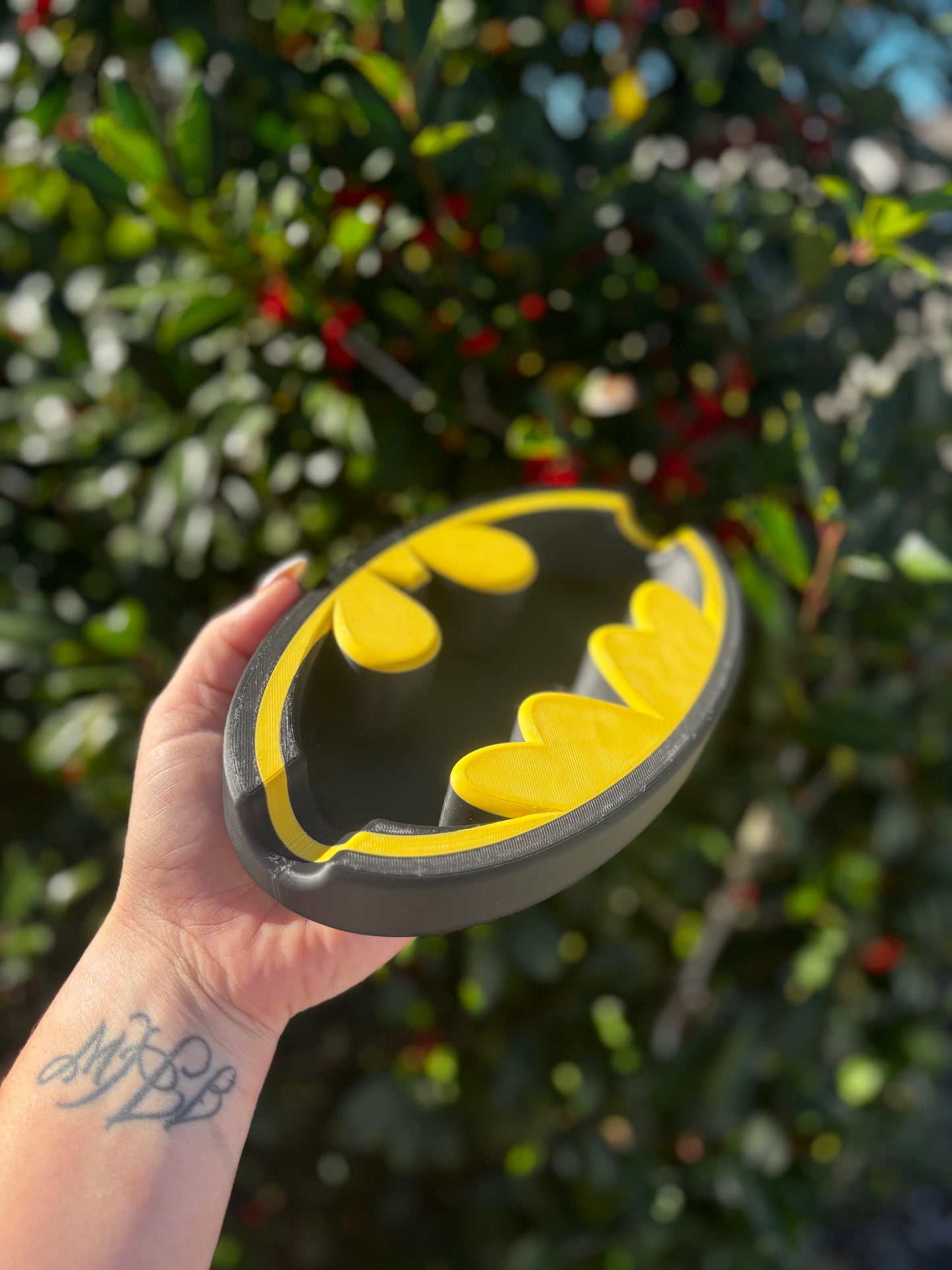 Batman Inspired Ashtray | 3D Printed Superhero Ashtray | Comic Book Decor | Gift for Batman Fans | Desk or Smoke Tray