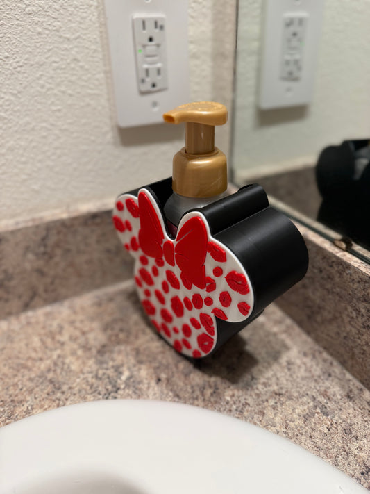 Minnie-Inspired Valentine Soap Holder | Bath & Body Works Foaming Soap Holder | Disney Valentine Bathroom Decor | Gift for Her