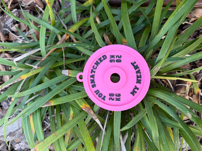 Valentine’s Day Gym Keychain | Weight Plate & Dumbbell Keychain | Fitness Lover Gift | Custom Color Combo | Gym Valentine Gift