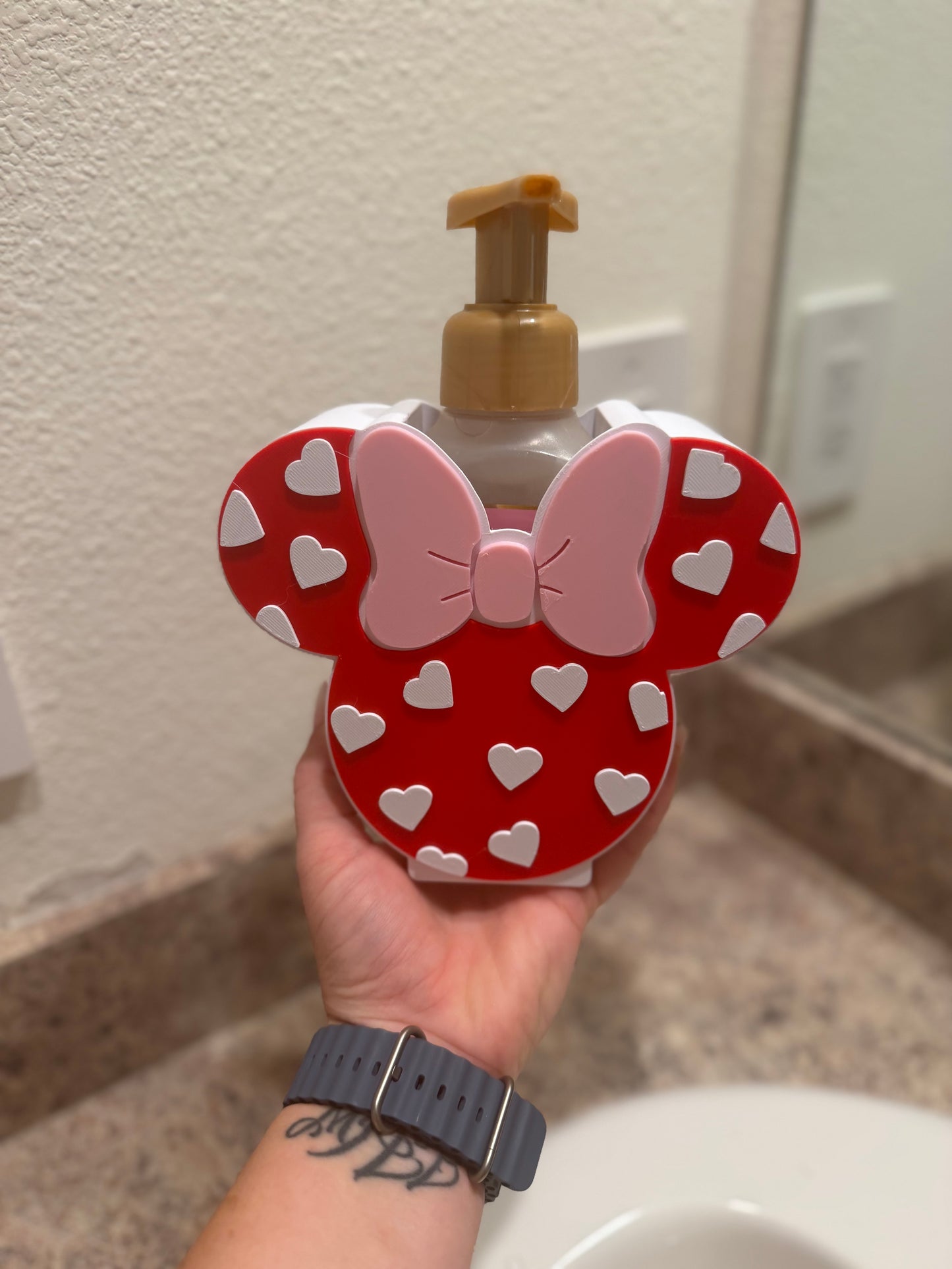 Valentine Mouse-Inspired Soap Holder | Fits Bath & Body Works Soap | Valentine Bathroom Decor | Gift for Her