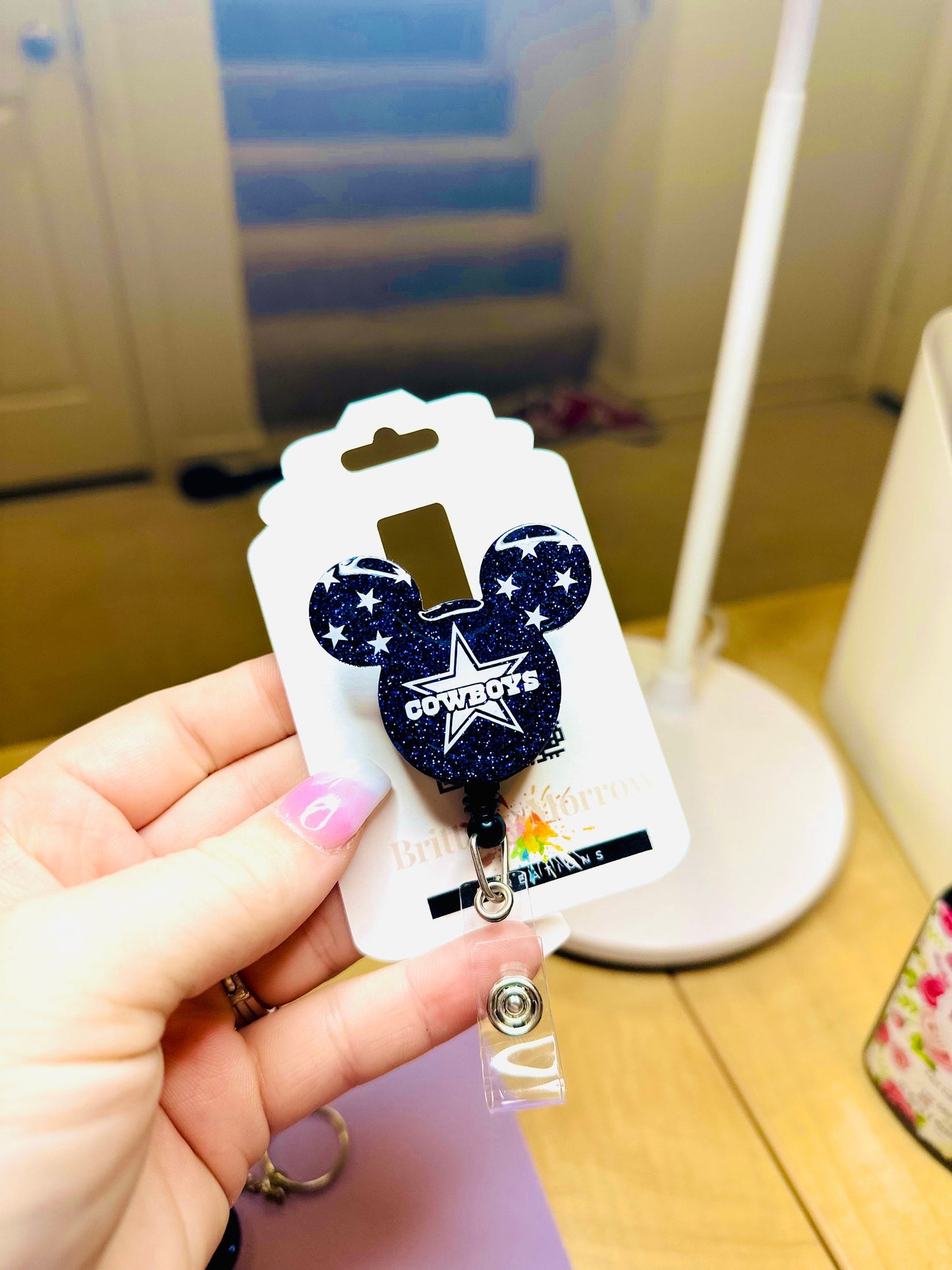 Dallas Cowboy’s Minnie Mickey Badge Reel