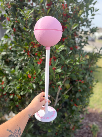 Oversized Fillable Lollipop Container | Giant Candy Lollipop Prop | Valentine’s Day Decor | Party Favor Holder | Custom Candy Display