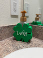 Lucky Clover Soap Holder | St. Patrick’s Day Bathroom Decor | Bath & Body Works Soap Holder | Shamrock Soap Stand | Bathroom Counter Organizer