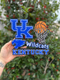 Kentucky Wildcats Basketball Desk Stand | UK Wildcats Table Decor | College Basketball Fan Gift | 3D Printed Sports Display