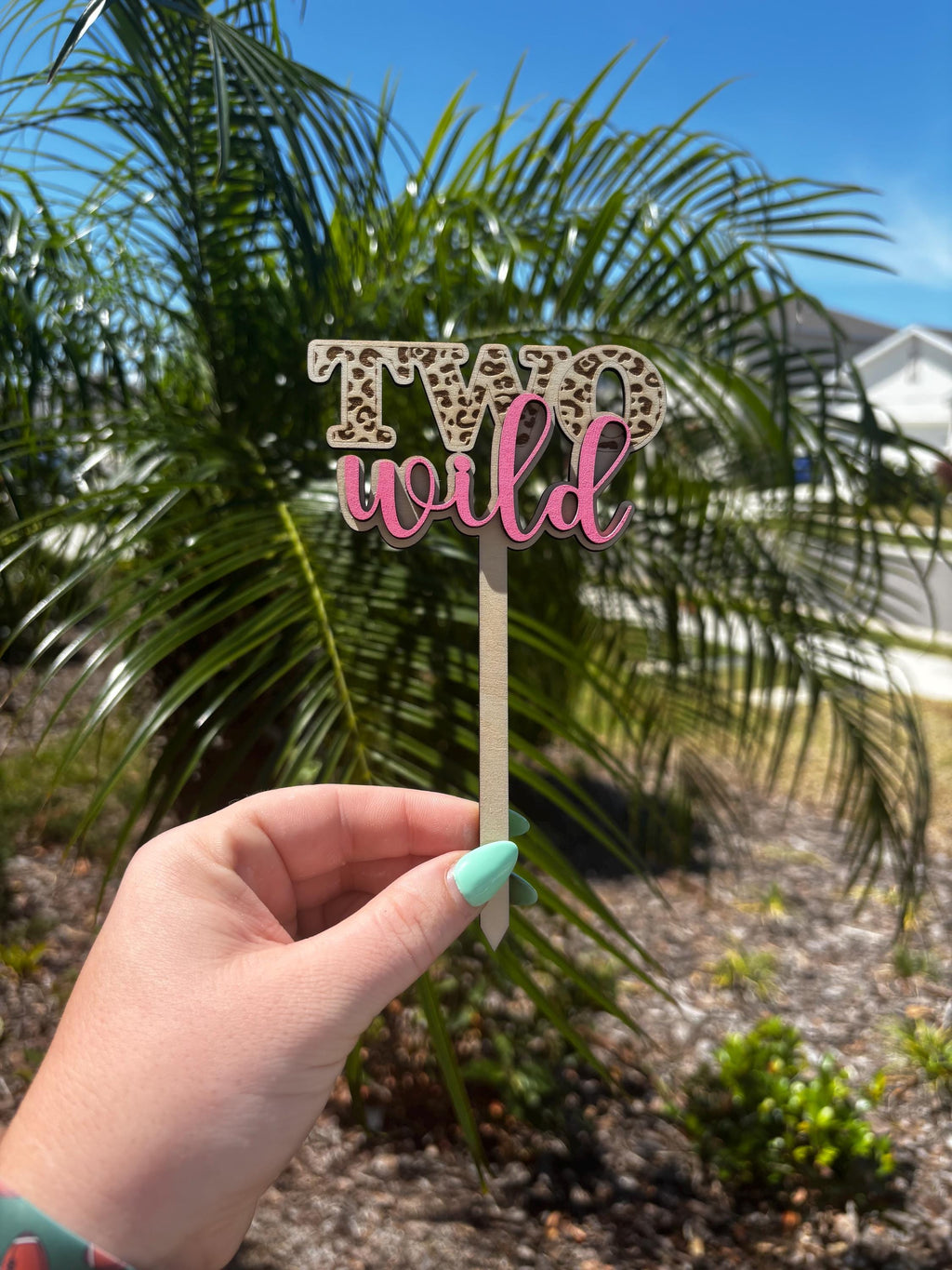 TWO Wild Cake Topper | Custom | Birthday Cake | Two Year Old