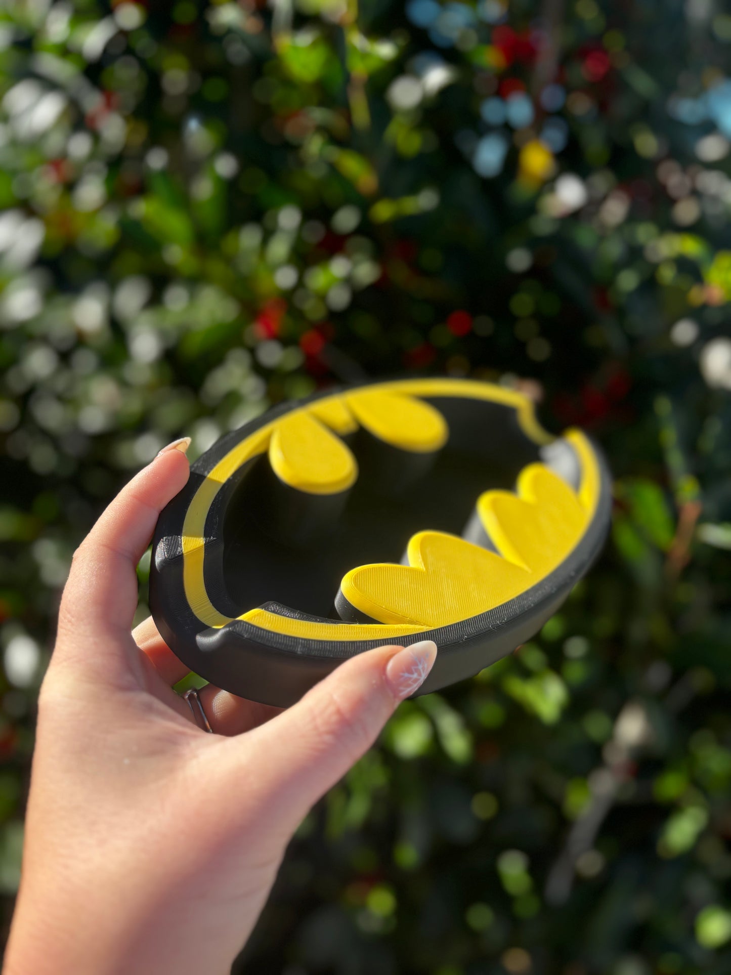 Batman Inspired Ashtray | 3D Printed Superhero Ashtray | Comic Book Decor | Gift for Batman Fans | Desk or Smoke Tray