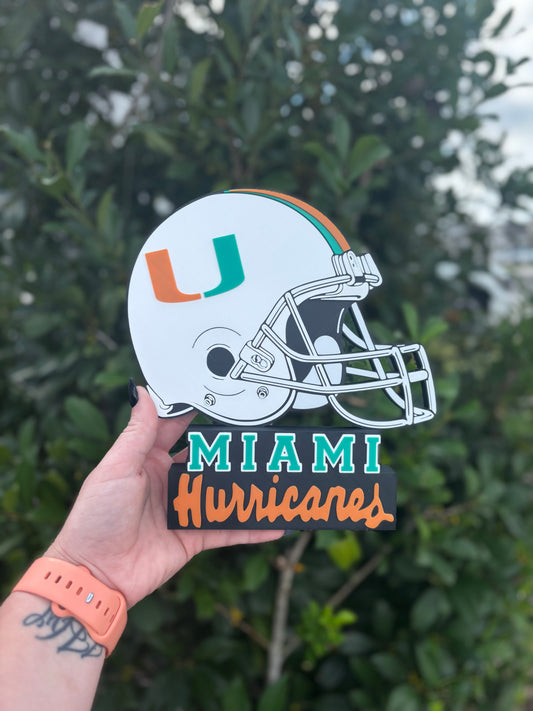 Miami Hurricanes Desk/Table Stand