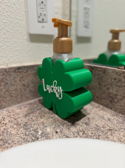 Lucky Clover Soap Holder | St. Patrick’s Day Bathroom Decor | Bath & Body Works Soap Holder | Shamrock Soap Stand | Bathroom Counter Organizer