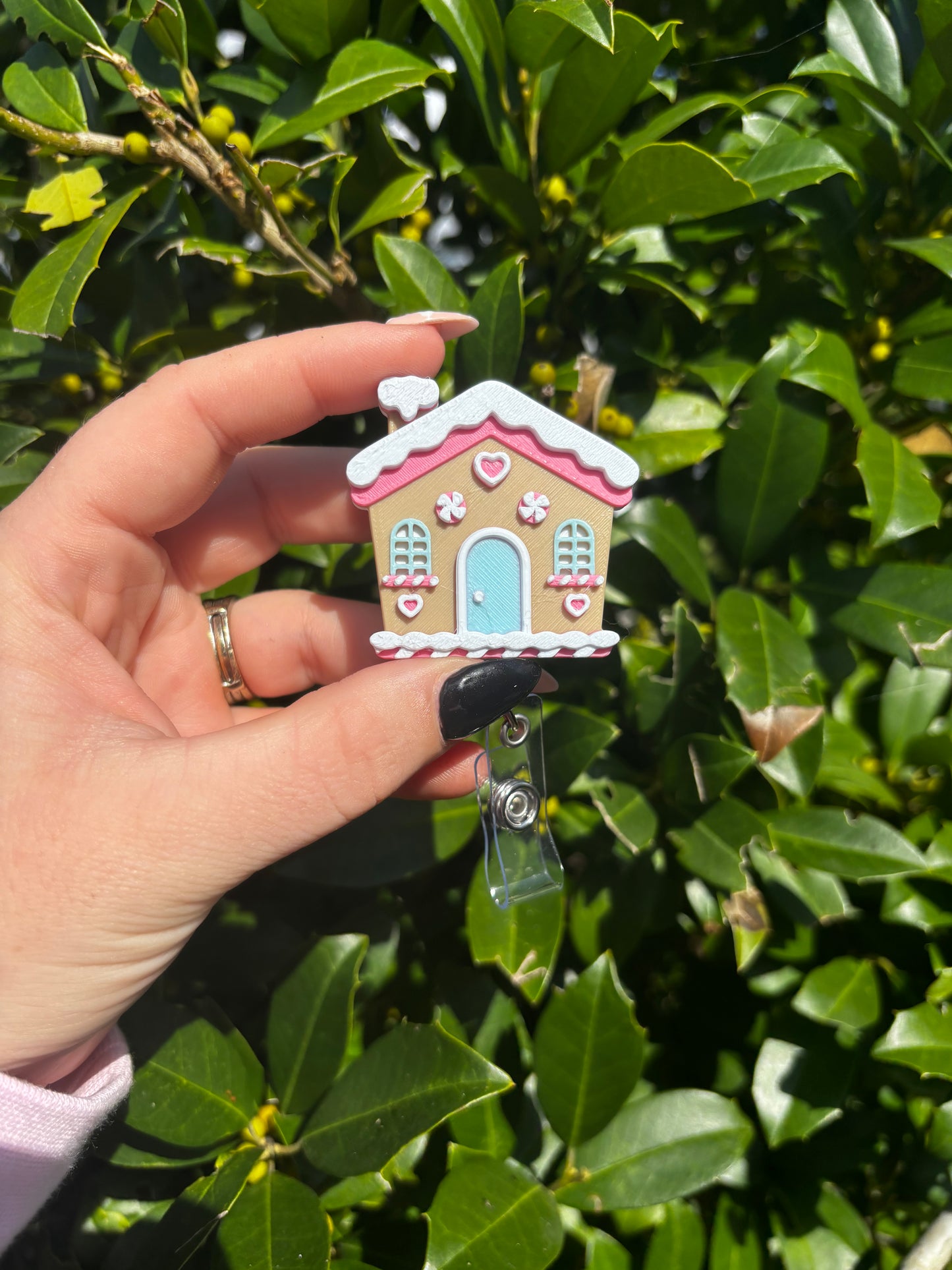 Christmas Gingerbread House Badge Reel