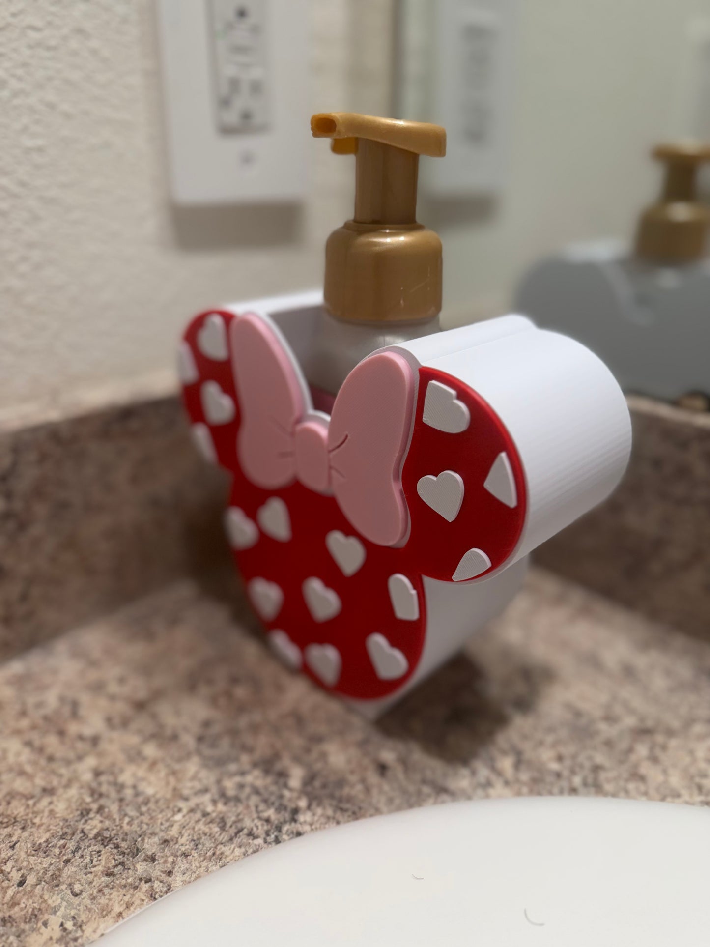 Valentine Mouse-Inspired Soap Holder | Fits Bath & Body Works Soap | Valentine Bathroom Decor | Gift for Her