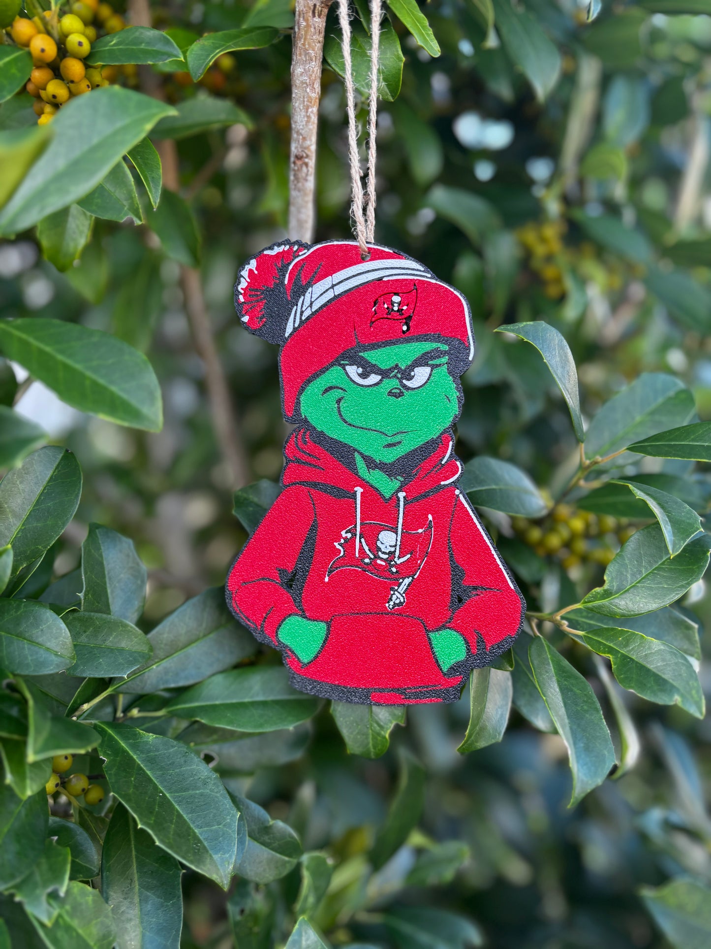 Tampa Bay Buccaneers Grinch Ornament
