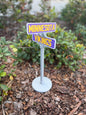 Minnesota Vikings Street Sign Decor | Vikings Desk & Shelf Display | NFL Fan Gift | Football Room & Man Cave Decor