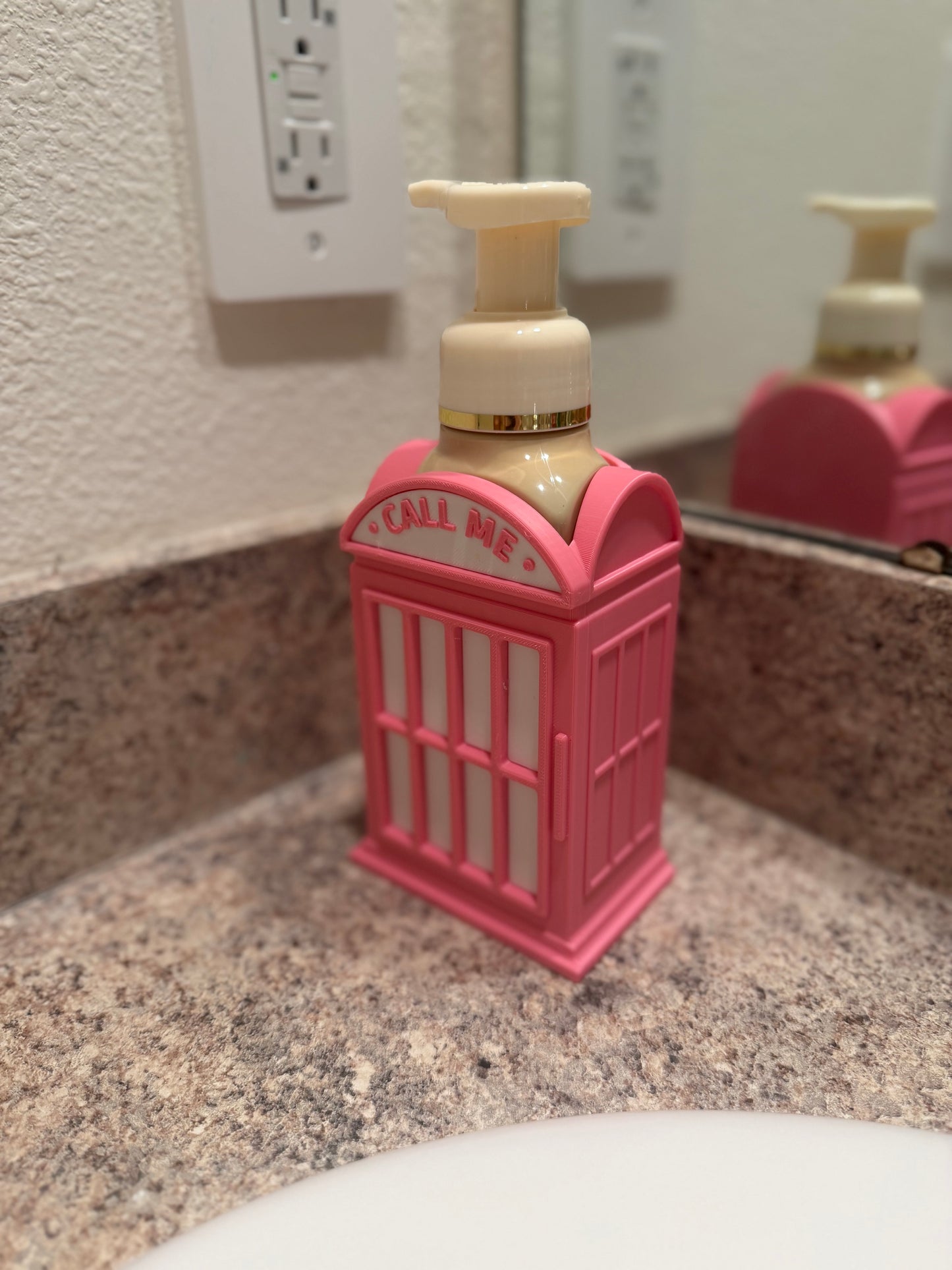 Pink Phone Booth Bath & Body Works Soap Holder