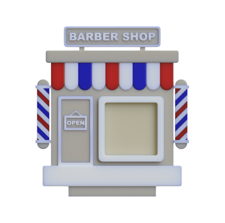 NFC Business Stand - Barbershop