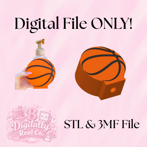 Basketball Soap Holder 3D Print File | Bath and Body Works STL and 3MF (Digital Download ONLY)
