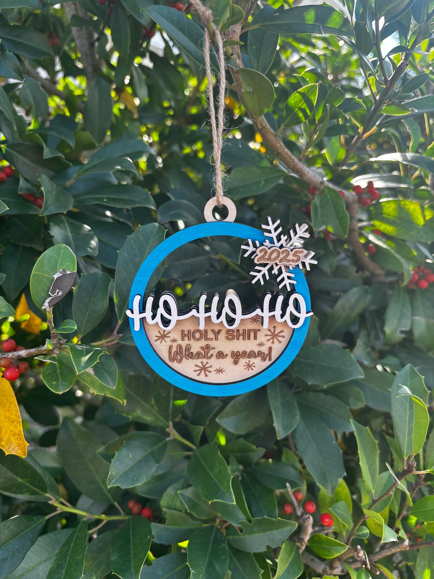 HO HO HO Holy Shit Ornament 2025