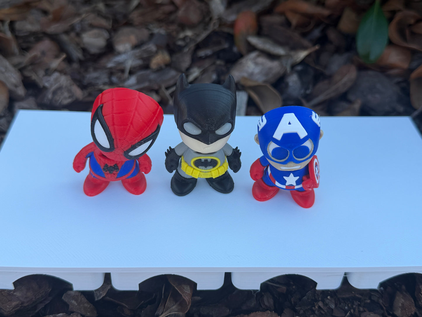 Superhero-Inspired Mini Flexi Character Pack | Comic Hero Style Desk Figures | 3D Printed Flexi Toys