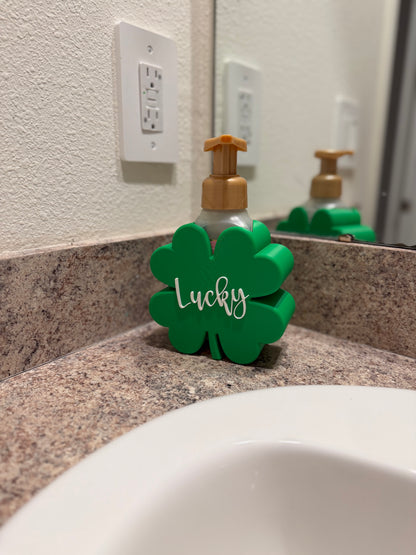 Lucky Clover Soap Holder | St. Patrick’s Day Bathroom Decor | Bath & Body Works Soap Holder | Shamrock Soap Stand | Bathroom Counter Organizer