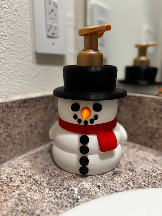 Snowman Christmas Bath & Body Works Foam Soap Holder