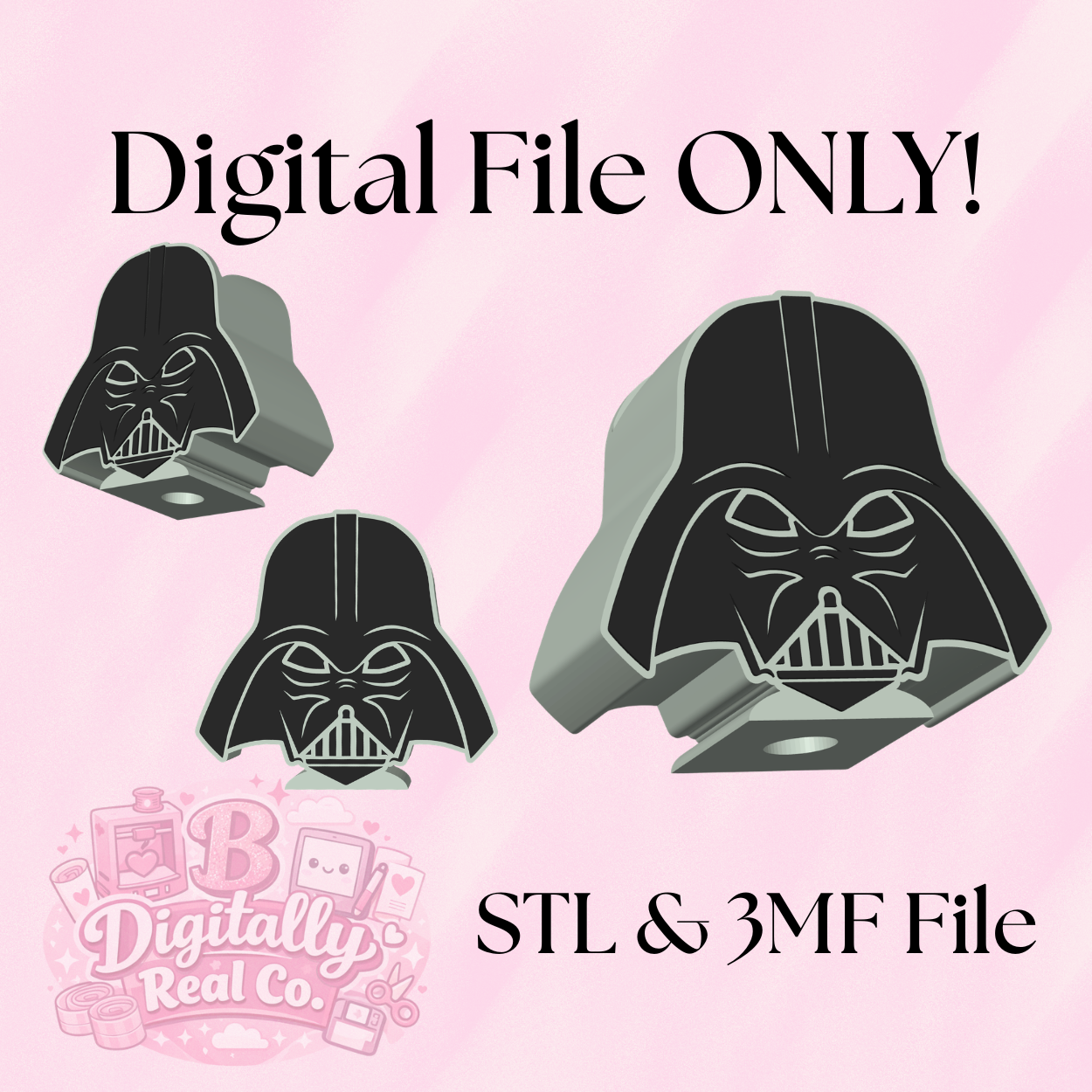 Darth Vader Inspired Soap Holder | STL & 3MF File | 3D Print Digital Download | Sci-Fi Bathroom Decor | Commercial License Included