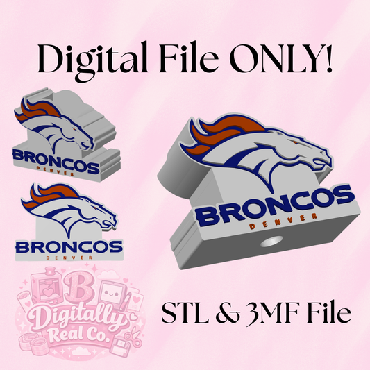 Denver Broncos Soap Holder STL File | Football Bathroom Decor | Digital Download STL 3MF